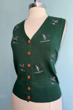 Green Ski Snow Button Up Vest By Banned 6 Green Ski Snow Button Up Vest By Banned -MODERN MILLIE Shop B765F6A1 9054 41A7 8EF0 C60ED35FA936