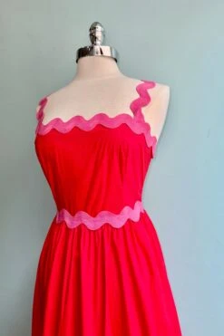 Red And Pink Smocked Tank Ric-Rac Midi Dress 7 Red And Pink Smocked Tank Ric-Rac Midi Dress -MODERN MILLIE Shop B8B2A8EE 54EF 4BCB 9B52 F6FD710CEC9B