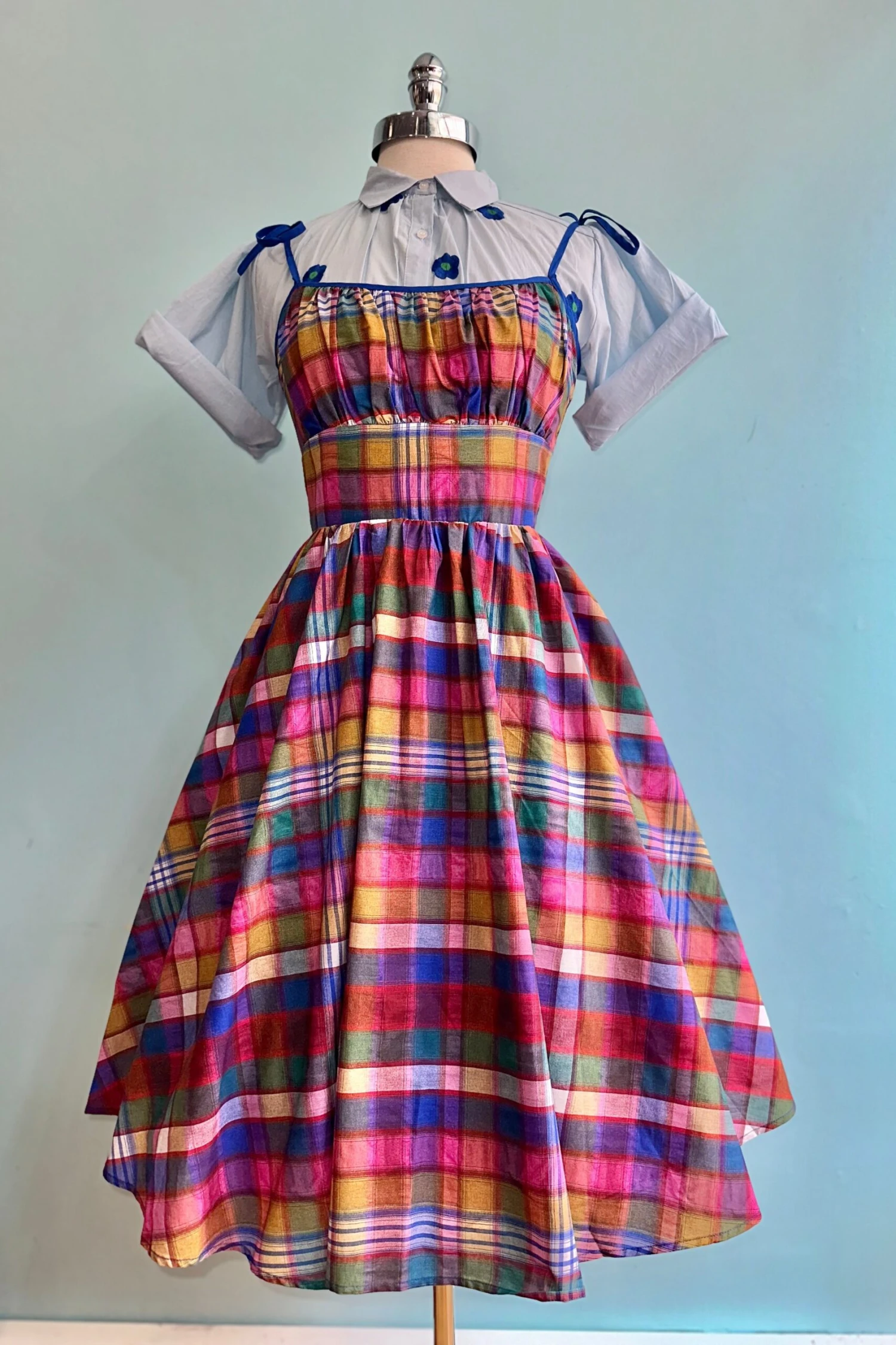 Multicolor Plaid Shirred Bust Swing Dress Multicolor Plaid Shirred Bust Swing Dress -MODERN MILLIE Shop B9300C56 B17E 4B59 BBE6 58DAFFCF63CC scaled