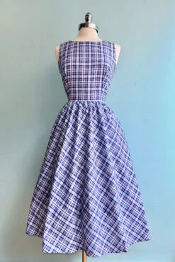 Jewel Tone Midi Dress By Retrolicious