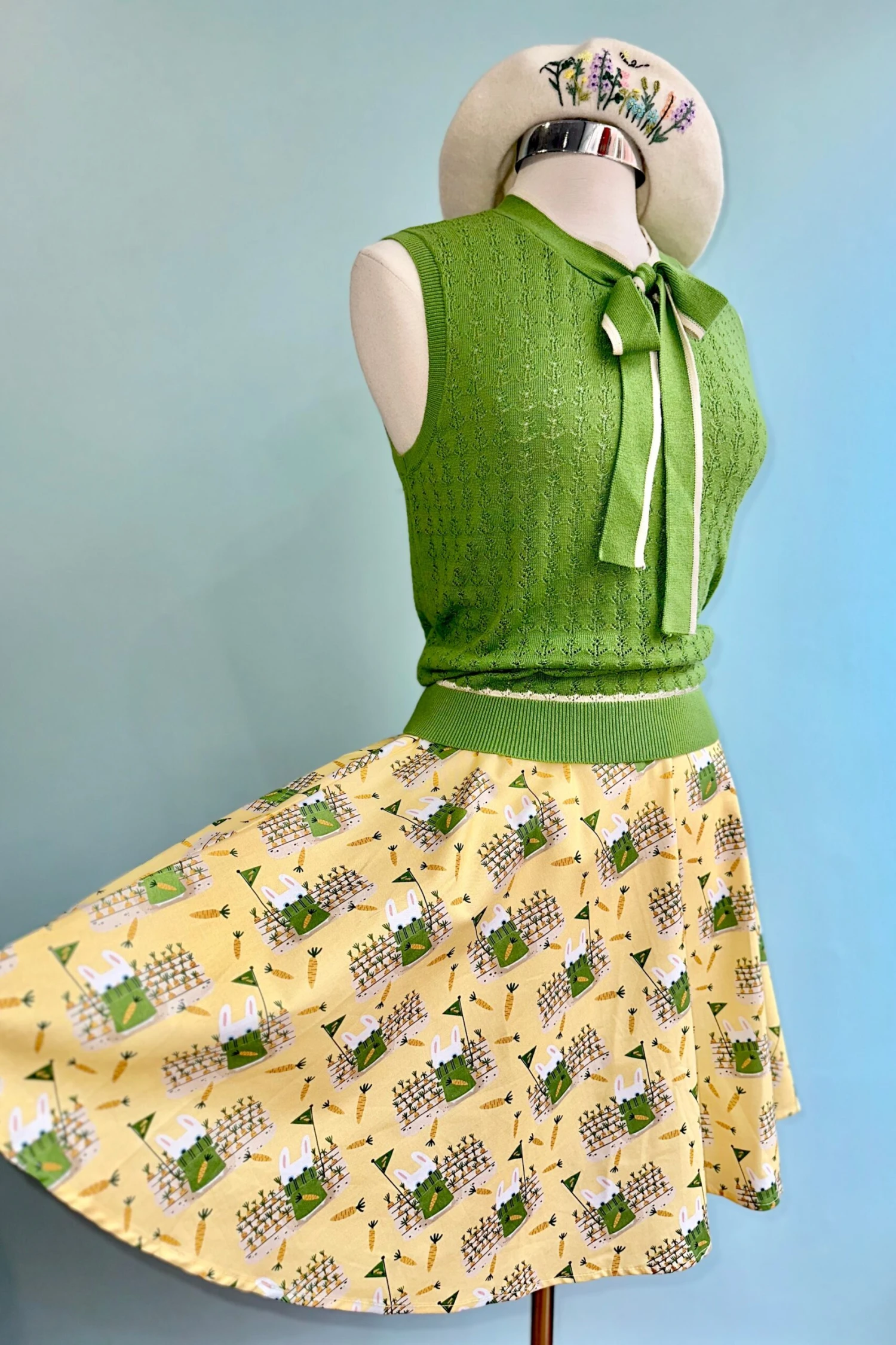 Garden Bunny Skater Skirt by Retrolicious Garden Bunny Skater Skirt By Retrolicious -MODERN MILLIE Shop BC01B40E E643 43A5 9C59 87852C8D9B54 scaled