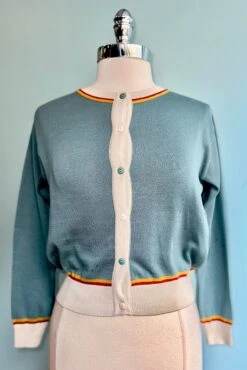 Blue Embroidered Arctic Tiger Vera Cardigan By Palava 4 Blue Embroidered Arctic Tiger Vera Cardigan By Palava -MODERN MILLIE Shop BC80E5A7 7D9B 43CD 9FF1 1D3CDF160F20