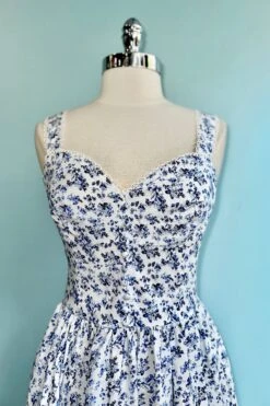 Blue Floral Bryson Midi Dress By Timeless London 4 Blue Floral Bryson Midi Dress By Timeless London -MODERN MILLIE Shop BD30AFF2 53C1 4021 A2C2 E8D2CF0E3B78