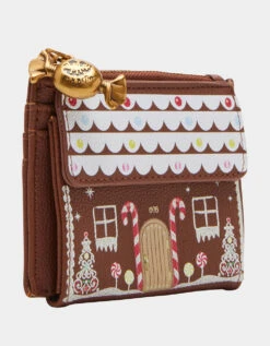 Gingerbread House Bi-Fold Wallet By Betsey Johnson -MODERN MILLIE Shop BETSEY JOHNSON BJ35610F BROWN 01