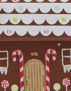 Gingerbread House Bi-Fold Wallet By Betsey Johnson -MODERN MILLIE Shop BETSEY JOHNSON BJ35610F BROWN SWATCH