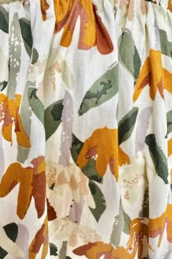 Maple Leaf Print Knee Length Dress -MODERN MILLIE Shop BFA8B037 5A34 452C AD67 FCCA453319E1