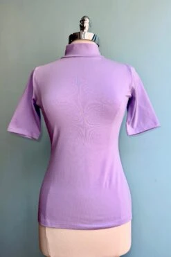 Lavender Denise Elbow Length Top By Heart Of Haute