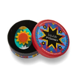 Sunflower Of Love Brooch By Erstwilder -MODERN MILLIE Shop BHAZ106SunflowerofLoveBrooch 3