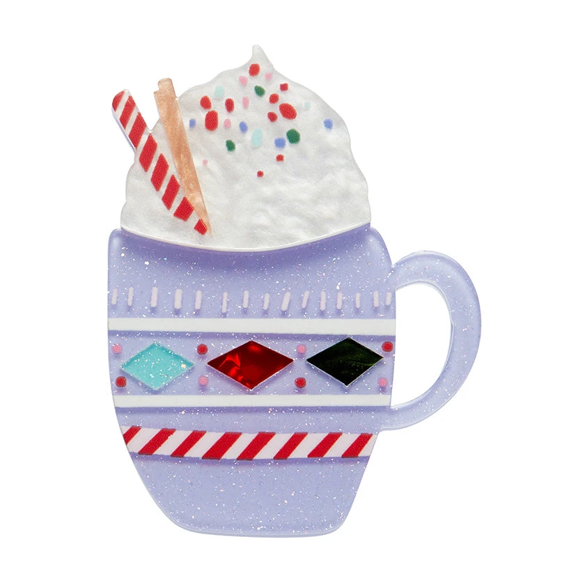 Christmas Cocoa Brooch by Erstwilder Christmas Cocoa Brooch By Erstwilder -MODERN MILLIE Shop BHBQ115ChristmasCocoaBrooch 1