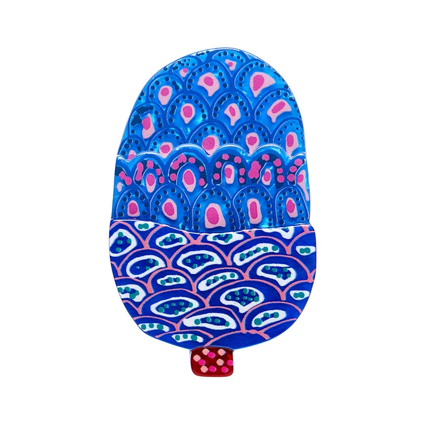 Balanced Blue Banksia Brooch by Erstwilder Balanced Blue Banksia Brooch By Erstwilder -MODERN MILLIE Shop BHCD101BalancedBlueBanksiaBrooch 1