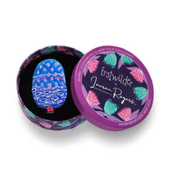 Balanced Blue Banksia Brooch By Erstwilder 4 Balanced Blue Banksia Brooch By Erstwilder -MODERN MILLIE Shop BHCD101BalancedBlueBanksiaBrooch 3