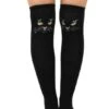 Black Cat Over The Knee Socks By Foot Traffic 2 Black Cat Over The Knee Socks By Foot Traffic -MODERN MILLIE Shop Black Cat Over The Knee Socks OTK 6