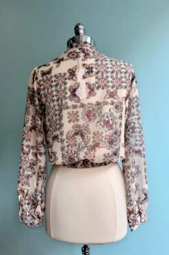 Butterfly And Floral Sheer Long Sleeve Top By Molly Bracken -MODERN MILLIE Shop C0E354B3 FCC9 4FF2 97A3 31A44A6D46A3