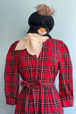 Red Plaid Shirtwaist Yanis Dress -MODERN MILLIE Shop C471FE19 A1BA 4D3B 8222 496D23F0C3F0