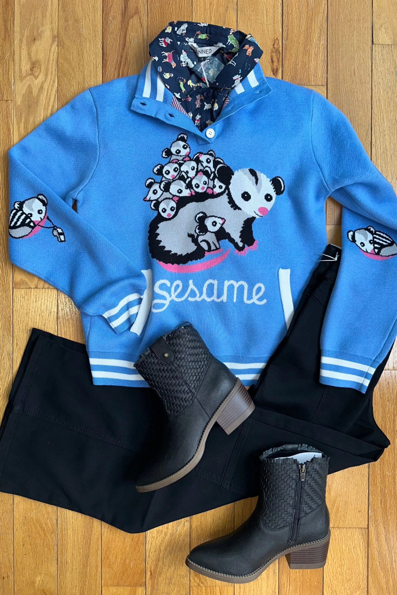 Varsity Possum Sweater by Sesame the Opossum Varsity Possum Sweater By Sesame The Opossum -MODERN MILLIE Shop C490CE9B BCD0 40E7 88F4 4340776F202C scaled