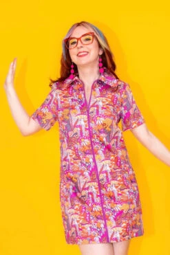 Sunset Mushroom Minidress By Blue Platypus -MODERN MILLIE Shop C5A49E39 1055 4AE9 94E6 8F92A950F107