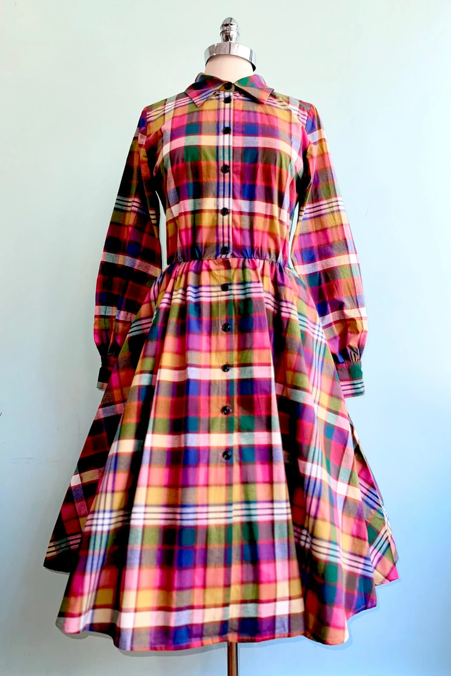Multicolor Plaid Longsleeve Shirtwaist Dress Multicolor Plaid Longsleeve Shirtwaist Dress -MODERN MILLIE Shop C883BE93 29D3 4E3F BF4C 73B2B84E27BF scaled