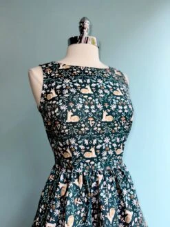 Sitting Deer Midi Dress By Retrolicious -MODERN MILLIE Shop CA35471D 5B28 4D11 AF10 9B5118625D21