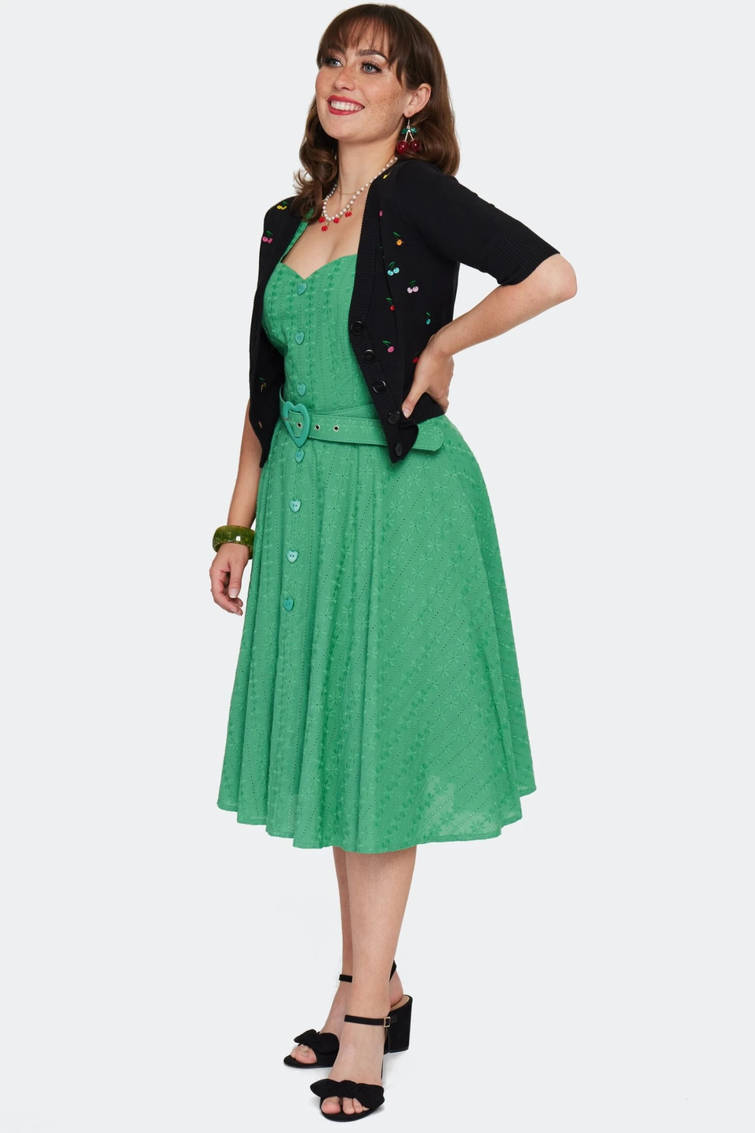 Rainbow Cherry Embroidered Cardigan Sweater by Voodoo Vixen Rainbow Cherry Embroidered Cardigan Sweater By Voodoo Vixen -MODERN MILLIE Shop CAA4500 BLK 04 scaled