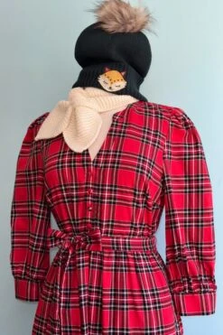 Red Plaid Shirtwaist Yanis Dress -MODERN MILLIE Shop CBE1D1B9 40E2 42AC BC54 44544DA3A312