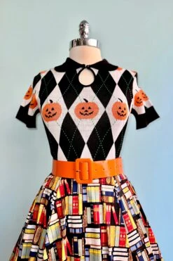 Pumpkin Head Short Sleeve Sweater By Hell Bunny 5 Pumpkin Head Short Sleeve Sweater By Hell Bunny -MODERN MILLIE Shop CC992EBF F96E 49D0 950E 91C2BAC7F881