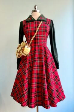 Red Plaid Irvine Pinafore Dress By Hell Bunny -MODERN MILLIE Shop D0DA0FAE 1FCE 4052 B0B2 E50D879194C2