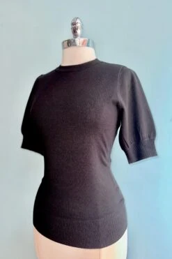 Black Short Sleeve Sweater By Banned -MODERN MILLIE Shop D0F14F15 4E43 4A41 B937 B61109E9071A