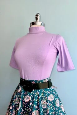 Lavender Denise Elbow Length Top By Heart Of Haute -MODERN MILLIE Shop D1E9DE93 4635 4C90 AAE7 03A6002528A4