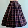 Navy Plaid Gathered Swing Skirt -MODERN MILLIE Shop D3004A24 EE10 47BA B428 B8520AC728BE