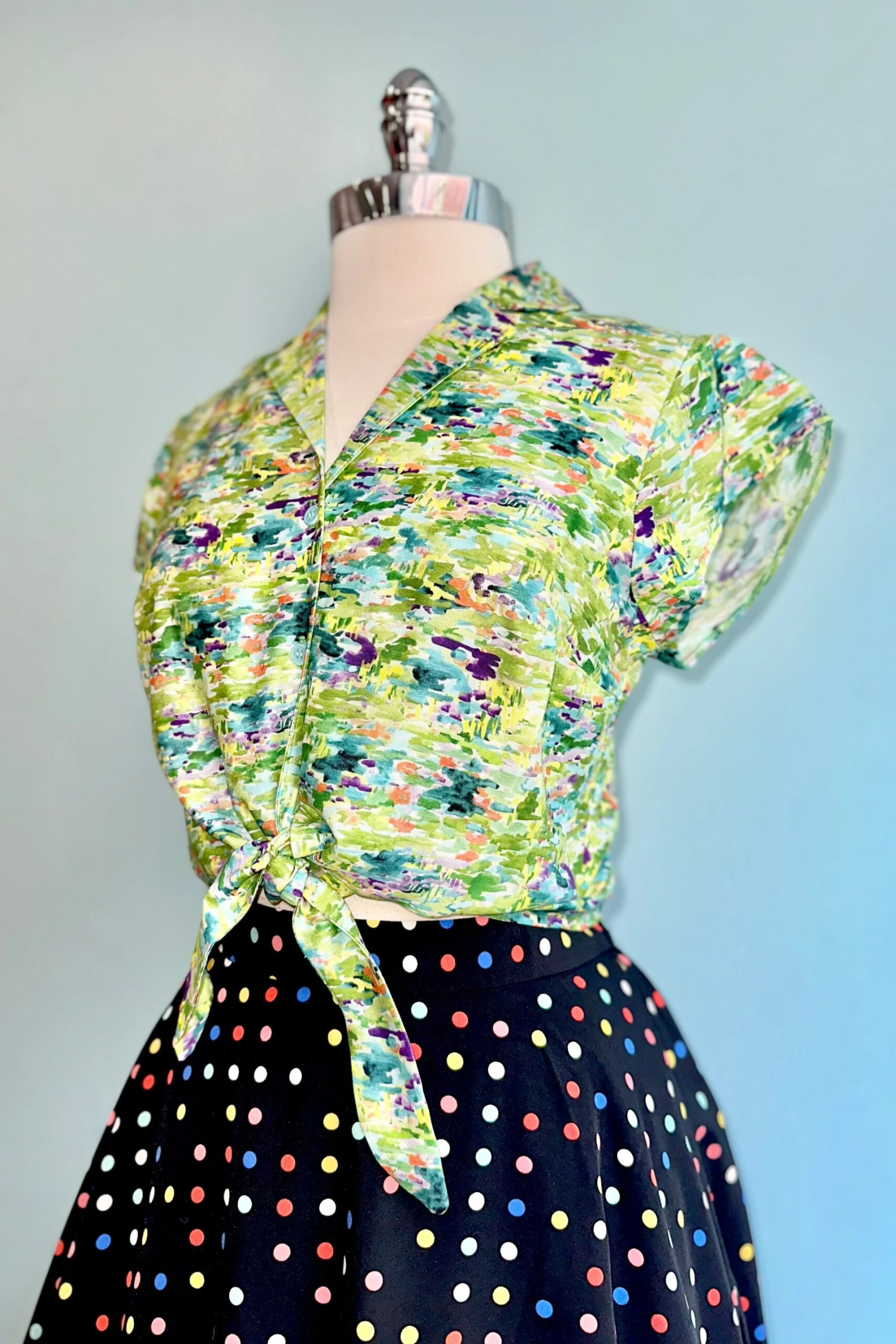 Black Multi Polka-Dot Full Skirt by Tulip B. Black Multi Polka-Dot Full Skirt By Tulip B. -MODERN MILLIE Shop D567514B AC49 45F0 8F9F C6651D555B3A scaled