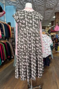 Green Leopard Tiered Jersey Dress By Mata Traders -MODERN MILLIE Shop D5B4E5B0 66CC 490C 922A 4F3BB05BDCEB