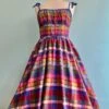 Multicolor Plaid Shirred Bust Swing Dress -MODERN MILLIE Shop D8672075 5658 4B26 AA9D E6EAECE3EBE7