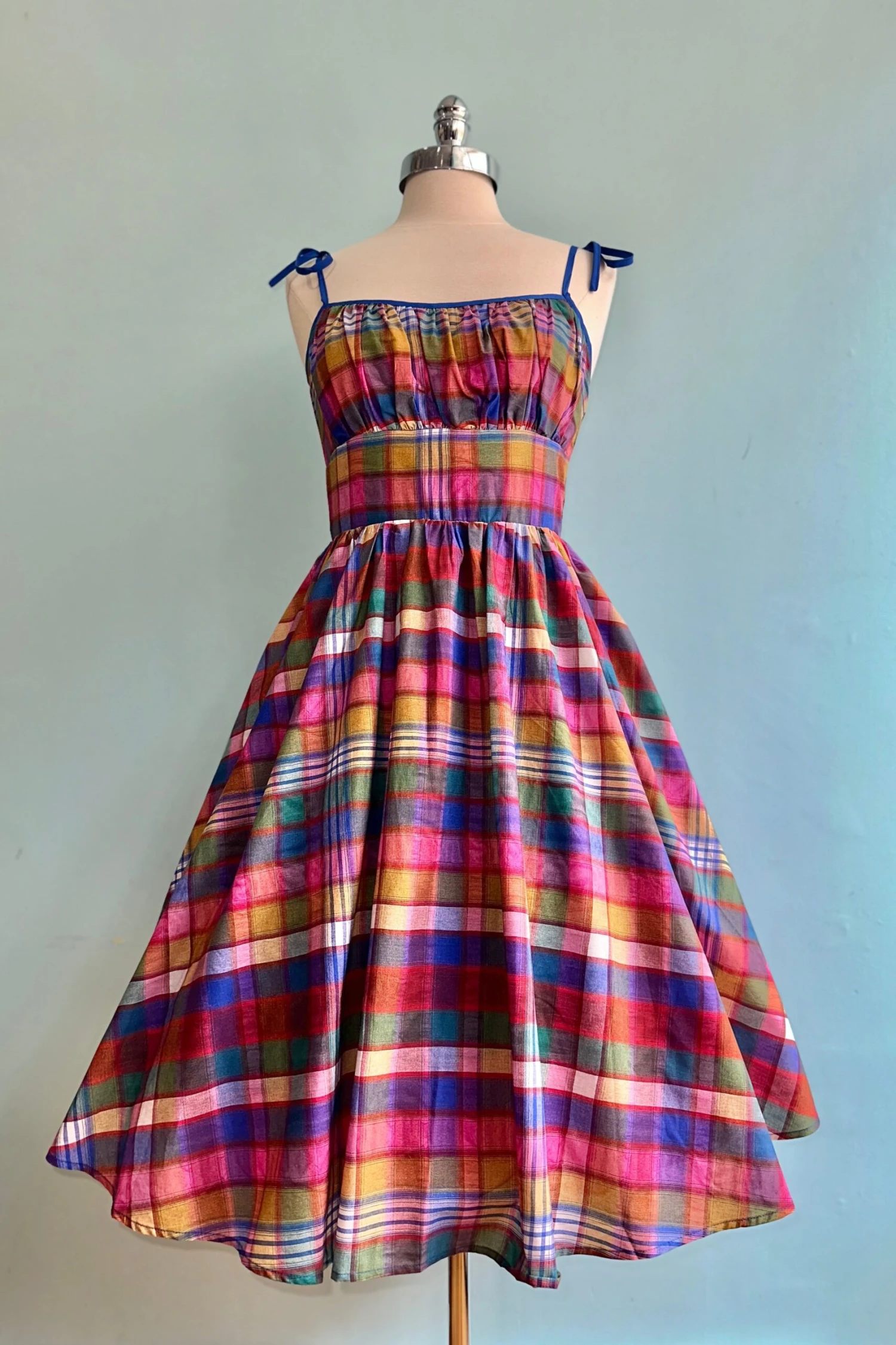 Multicolor Plaid Shirred Bust Swing Dress Multicolor Plaid Shirred Bust Swing Dress -MODERN MILLIE Shop D8672075 5658 4B26 AA9D E6EAECE3EBE7 scaled