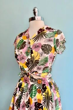 Benita Tropical Print Button Down Top By Hell Bunny 10 Benita Tropical Print Button Down Top By Hell Bunny -MODERN MILLIE Shop D99B21CD D29C 488E B398 2FD3644359E5