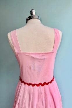 Pink And Red Tank Ric-Rac Midi Dress By Compania Fantastica -MODERN MILLIE Shop DA2223FA 90BC 4A96 BDB3 8B5416BC12E3