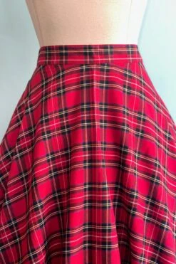 Red Plaid Irvine Circle Skirt By Hell Bunny 7 Red Plaid Irvine Circle Skirt By Hell Bunny -MODERN MILLIE Shop DCBCC836 C5A6 4ABB A2C3 BD1CC991904E