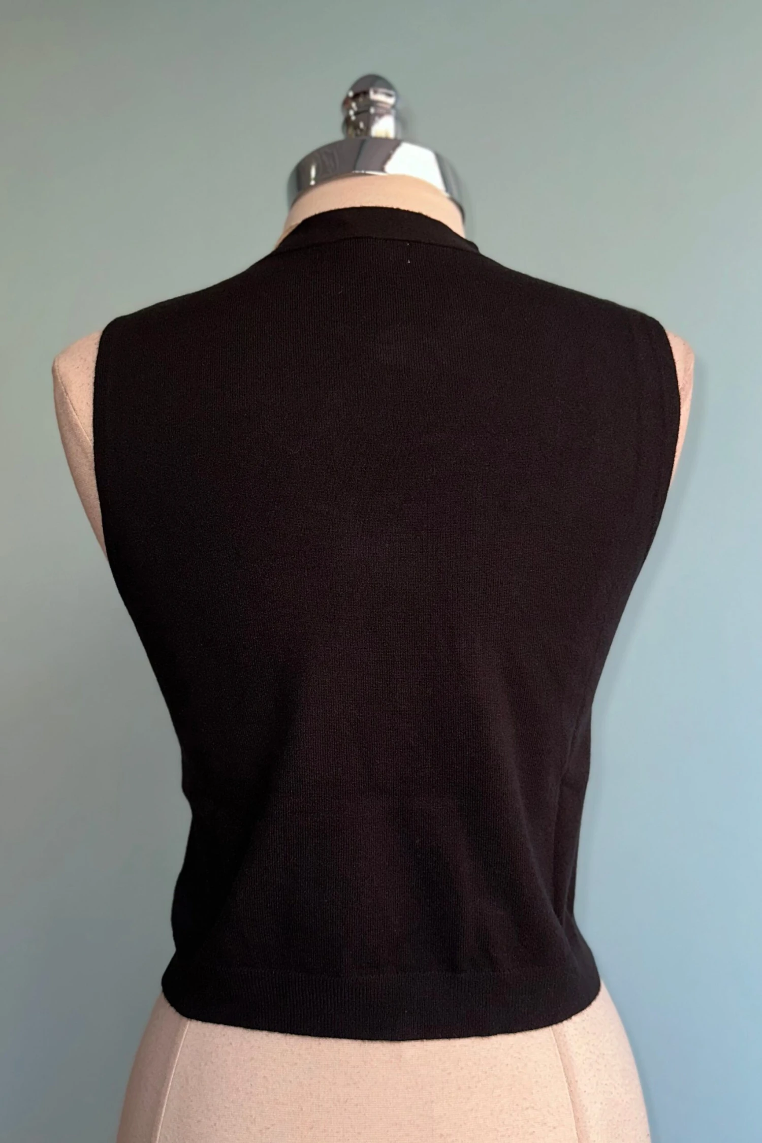 Black Knit Tie Neck Sweater Vest by Tulip B. Black Knit Tie Neck Sweater Vest By Tulip B. -MODERN MILLIE Shop DCD7F027 4C95 4FE1 B6E8 84E59705FDAB scaled