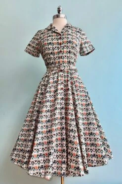 Cat Portraits Bella Shirt Dress By Banned