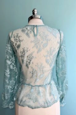 Mint Lace Long Sleeve Top By Tulip B. -MODERN MILLIE Shop DD43B1C2 8119 46B1 9003 B9758F93C035