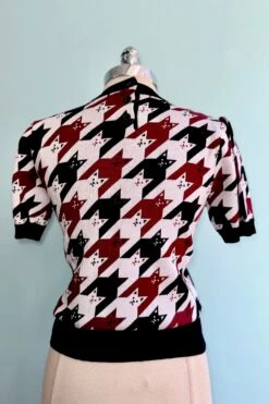 Burgundy And Black Cat Short Sleeve Sweater 8 Burgundy And Black Cat Short Sleeve Sweater -MODERN MILLIE Shop DEADF6E9 9C69 493A B630 2EAB5987B383