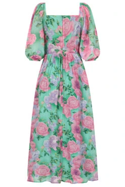 Sandy Flower Dress By Banned 11 Sandy Flower Dress By Banned -MODERN MILLIE Shop DR17027 Green 3