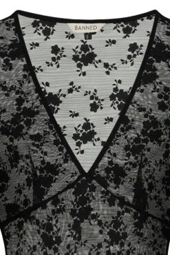 Florence Lace Maxi Dress By Banned -MODERN MILLIE Shop DR17056 Black 2