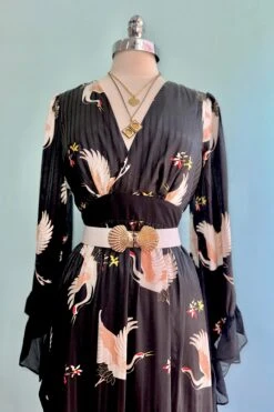 Black Crane Maxi Dress -MODERN MILLIE Shop E00737DD 1A23 49A0 891C 2E25230C6112