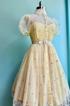 Yellow Daisy Mesh Shirt Dress 6 Yellow Daisy Mesh Shirt Dress -MODERN MILLIE Shop E0566E3A 38DB 4A6C A118 32FF08D49BF3