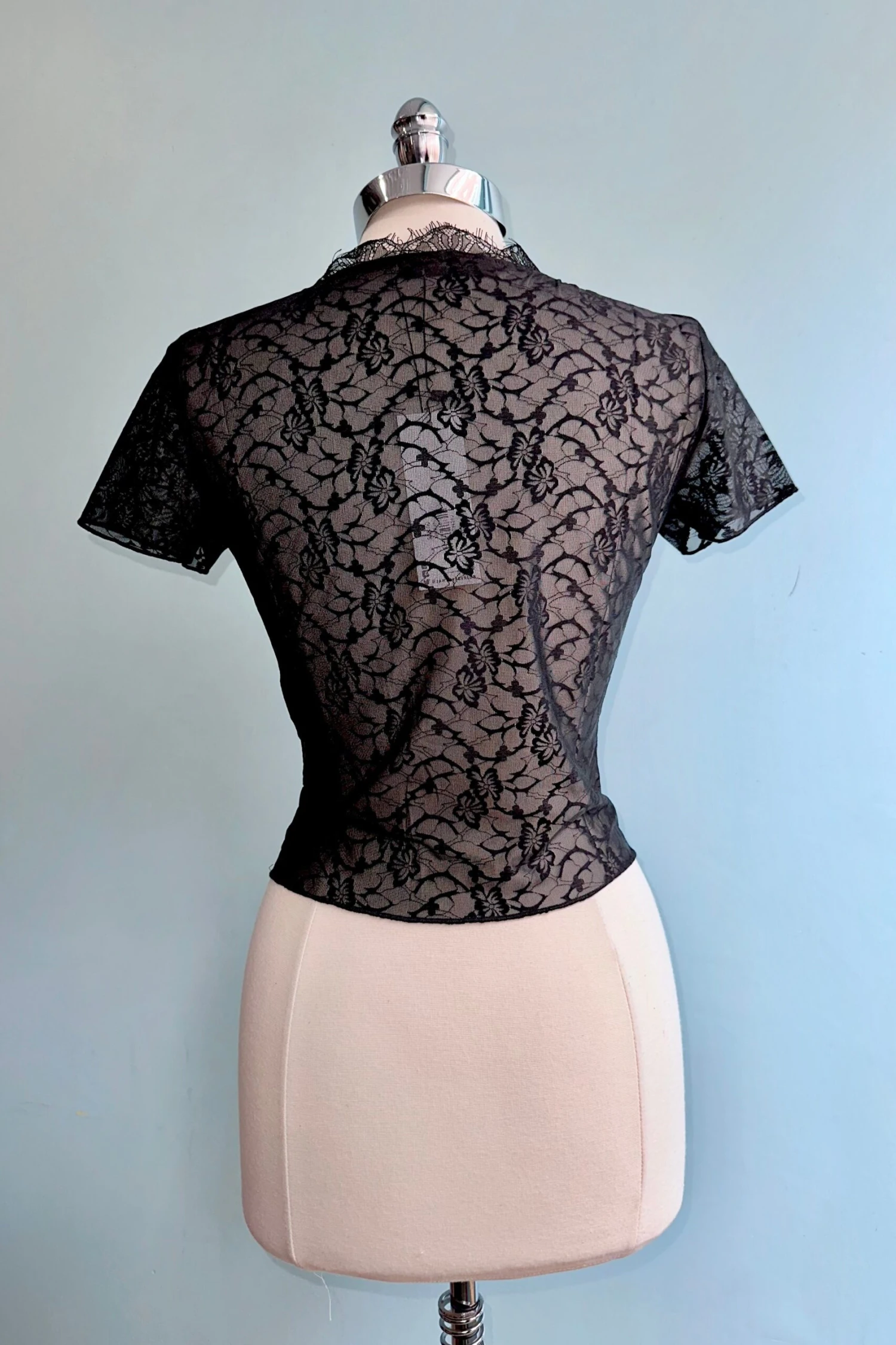 Black Short Sleeve Fitted Lace Floral Top by Jawbreaker Black Short Sleeve Fitted Lace Floral Top By Jawbreaker -MODERN MILLIE Shop E10CE7DE C27E 42BD 8B02 E19291DBF121 scaled