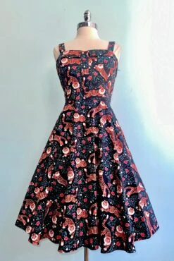 Tiger Longer Length Fold-Over Dress By Eva Rose