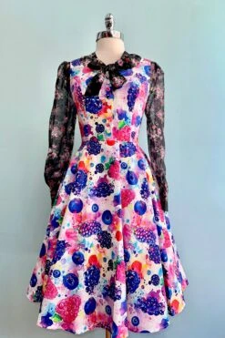 Watercolor Berries Heidi Dress By Miss Lulo -MODERN MILLIE Shop E2F6DF07 7B71 4C95 B34D FD1E8BE76E12