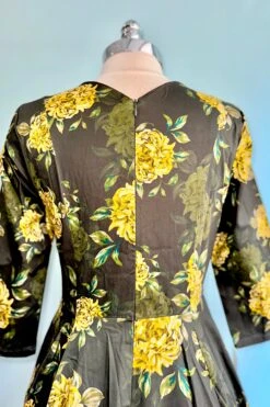 Black And Gold Floral Inez Dress By Hearts & Roses London -MODERN MILLIE Shop E3033D05 FBBA 4DEF B2A3 A44B7A1F9C7F