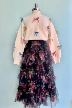 All Over Bow Knit Sweater In Ivory 6 All Over Bow Knit Sweater In Ivory -MODERN MILLIE Shop E4E2B43C 1E7E 40BF B080 E261DD23CDD1