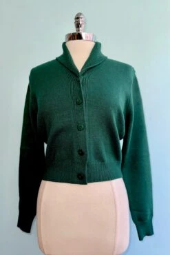 Forest Green Violet Cardigan By Banned
